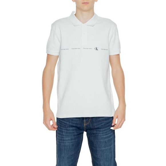 Calvin Klein Jeans Green Cotton Polo Men's Shirt